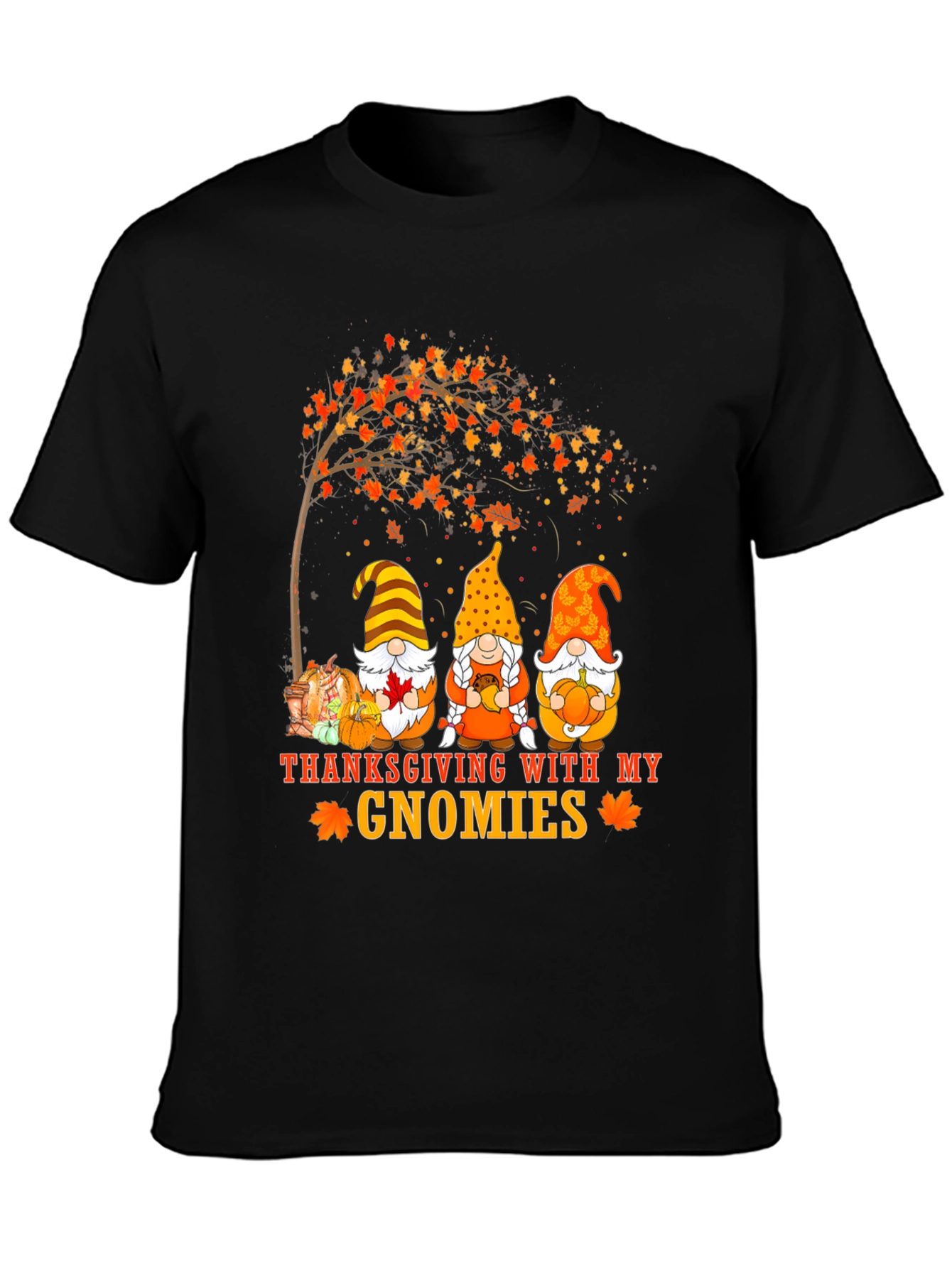 Thanksgiving Gnomies Graphic Tee