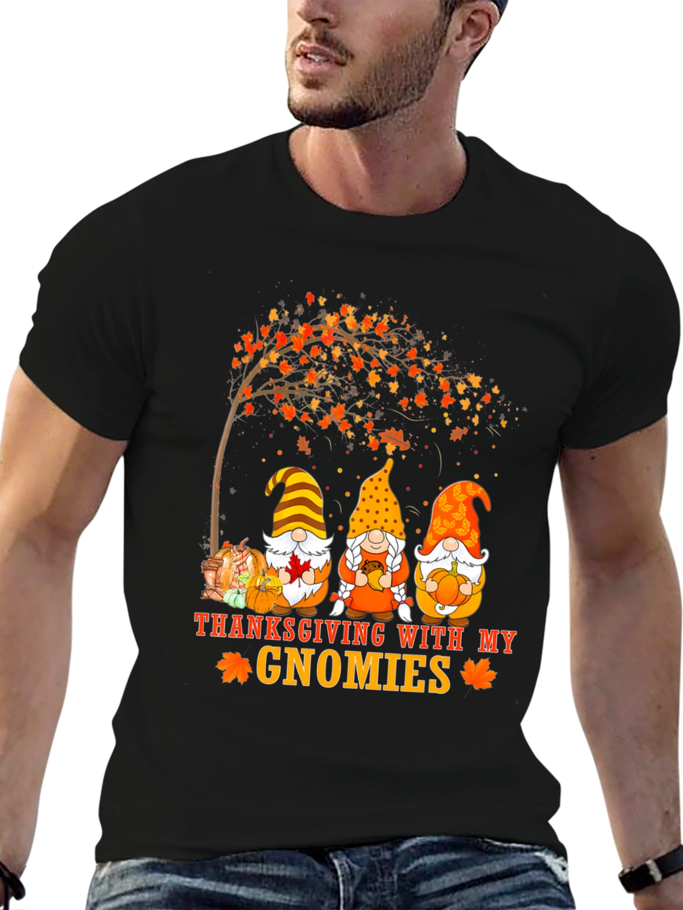 Thanksgiving Gnomies Graphic Tee