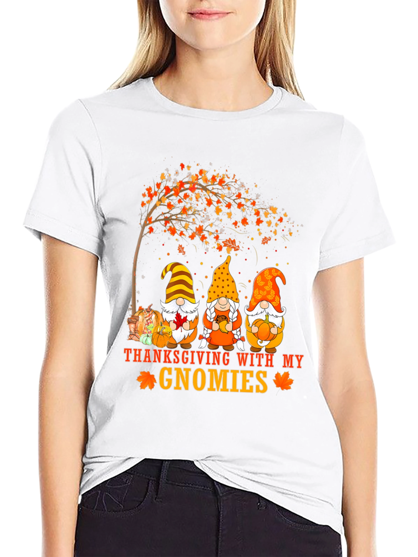 Thanksgiving Gnomies Graphic Tee