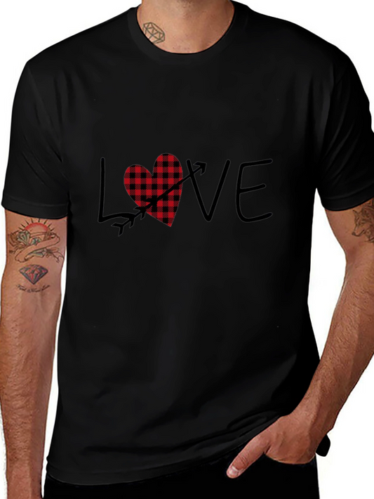 Love Heart Graphic Tee - Valentines Day Apparel