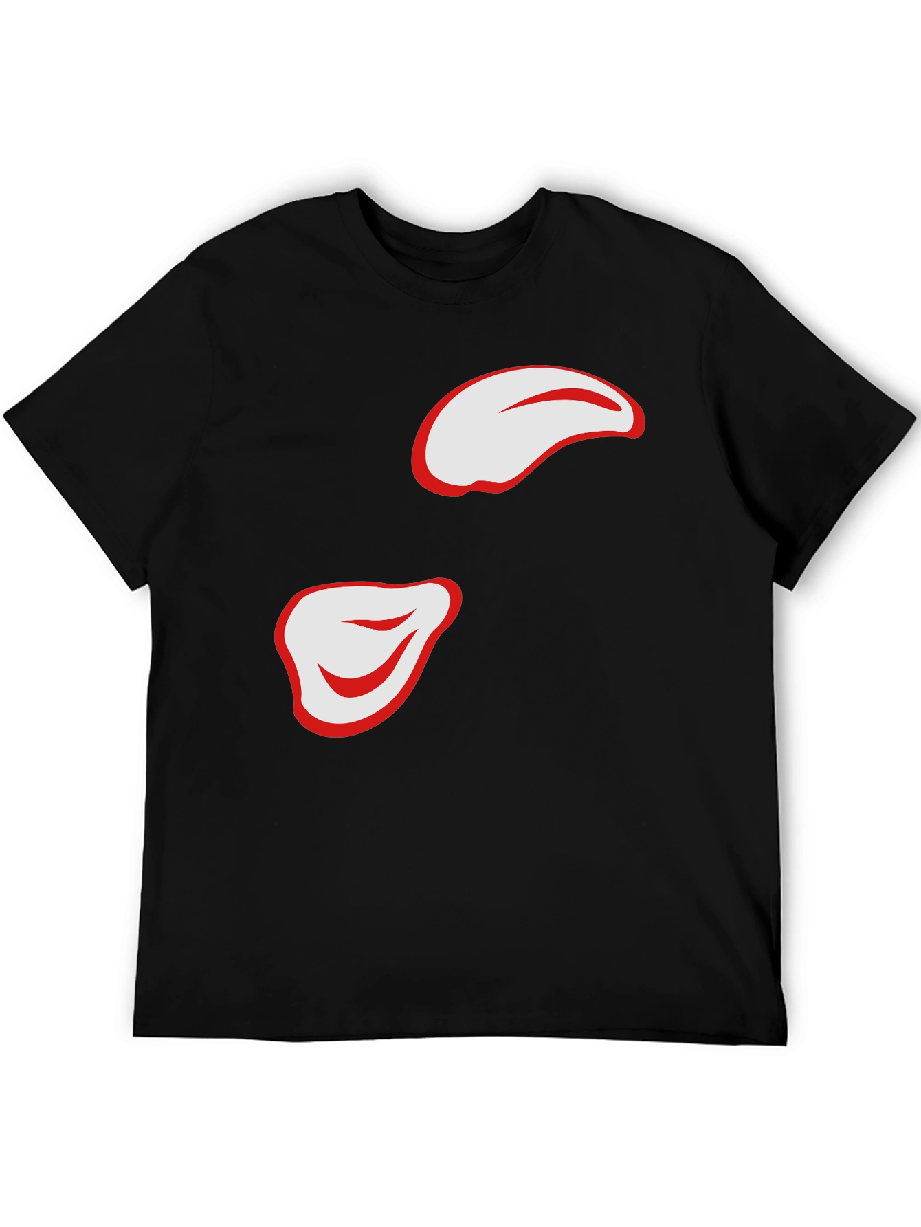 Stylish Black T-Shirt with Abstract Design