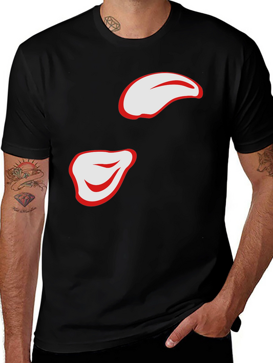 Stylish Black T-Shirt with Abstract Design