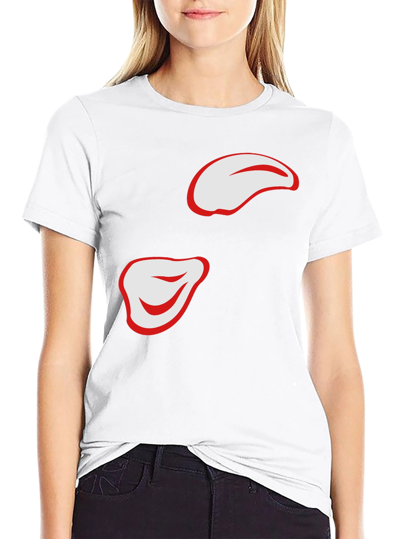 Stylish Black T-Shirt with Abstract Design