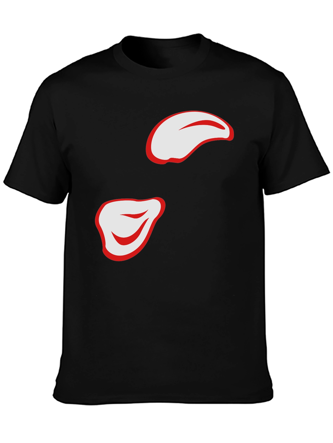 Stylish Black T-Shirt with Abstract Design