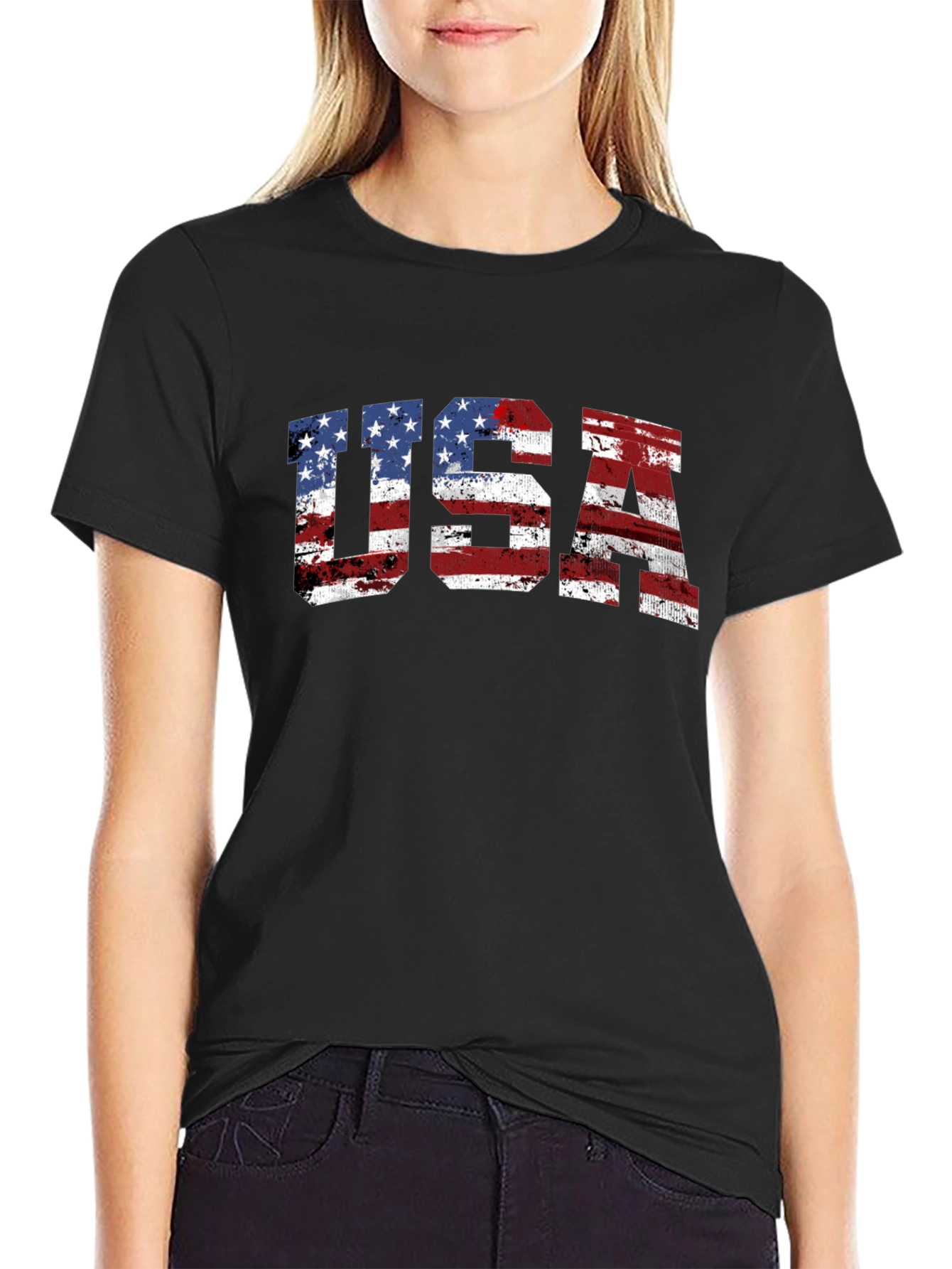 USA Flag Graphic T-Shirt - Patriotic Pride