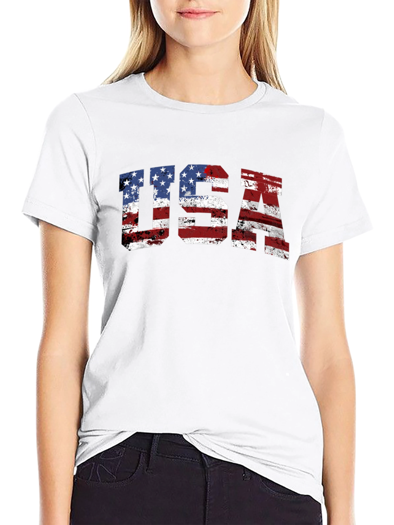 USA Flag Graphic T-Shirt - Patriotic Pride