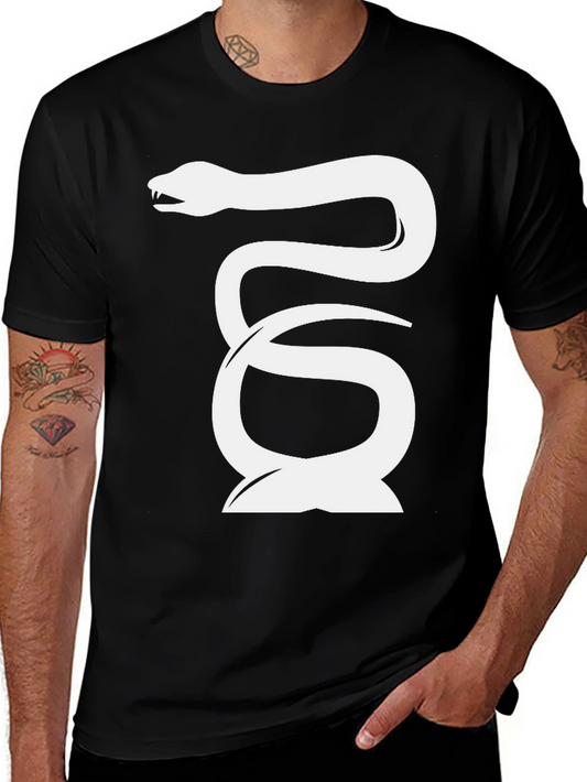 Snake Graphic Tee - Cool & Edgy Black T-Shirt