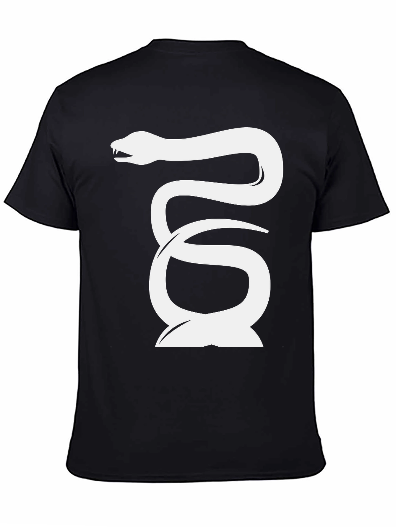 Snake Graphic Tee - Cool & Edgy Black T-Shirt