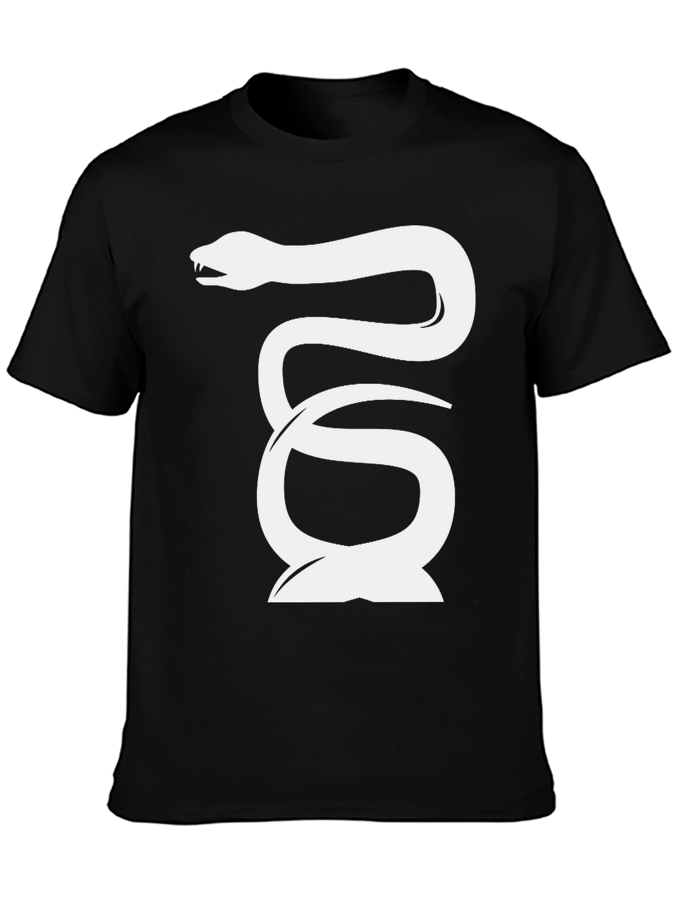 Snake Graphic Tee - Cool & Edgy Black T-Shirt