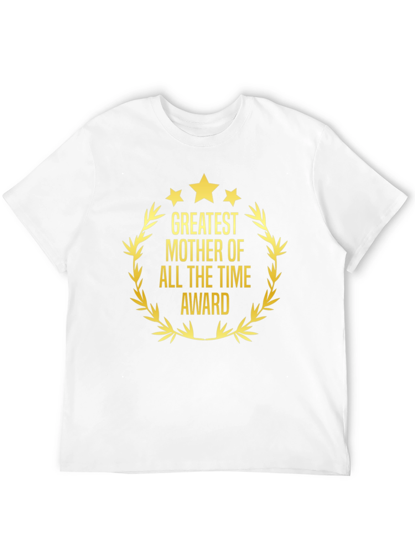 Greatest Mother Award T-Shirt - Black Cotton Tee