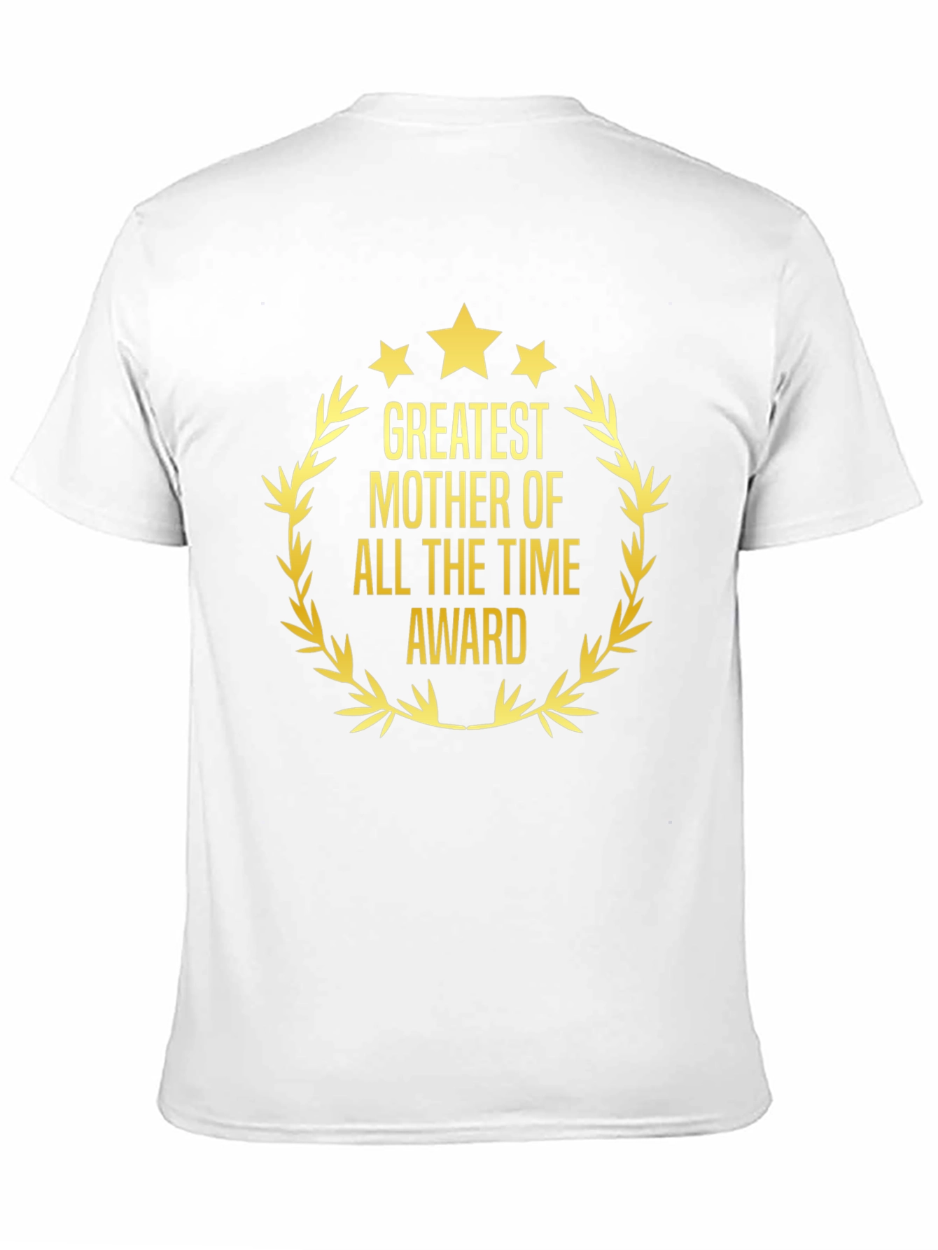 Greatest Mother Award T-Shirt - Black Cotton Tee