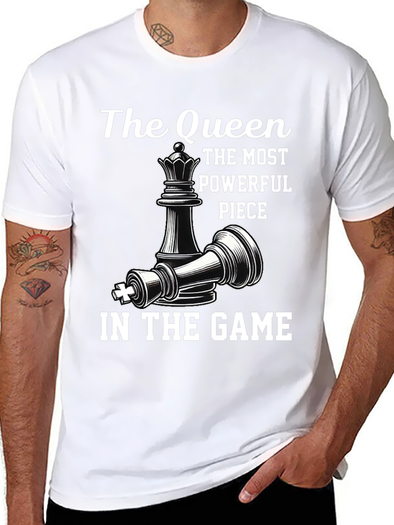 Chess Queen Powerful Piece Graphic Tee