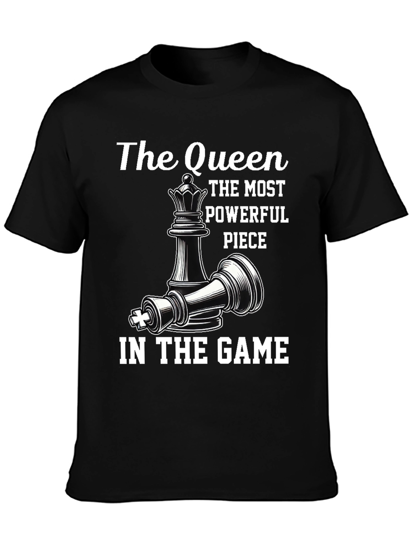 Chess Queen Powerful Piece Graphic Tee