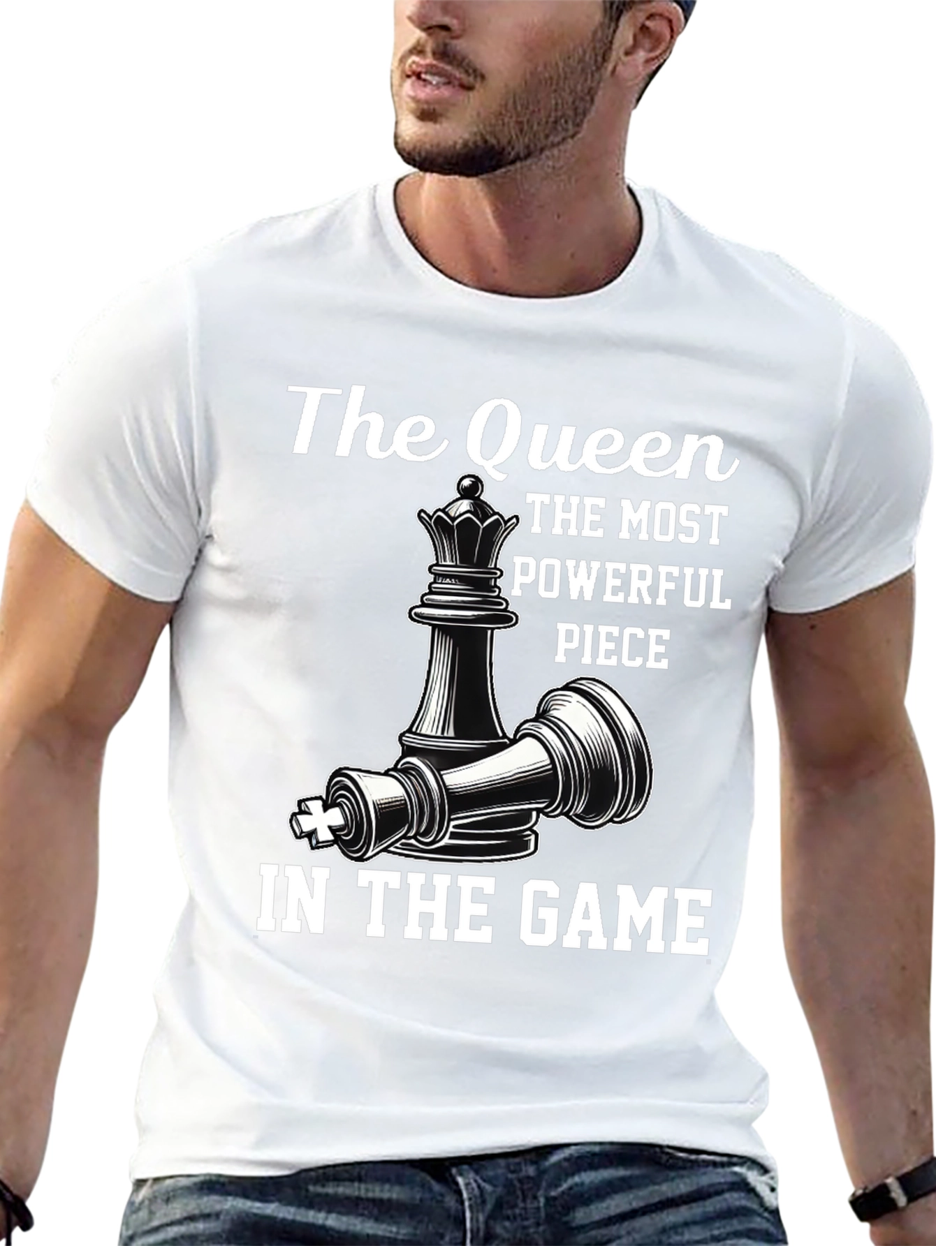 Chess Queen Powerful Piece Graphic Tee