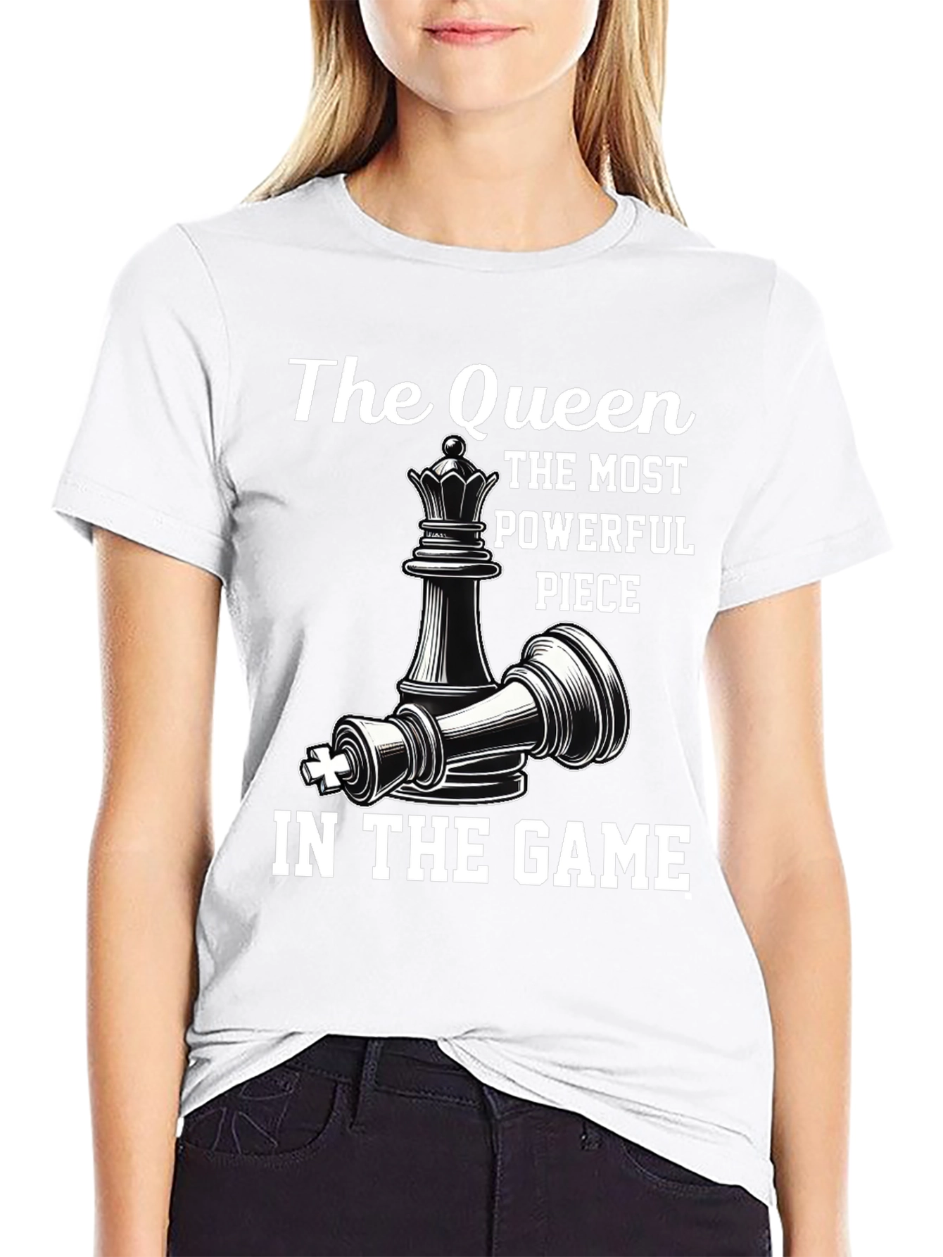 Chess Queen Powerful Piece Graphic Tee