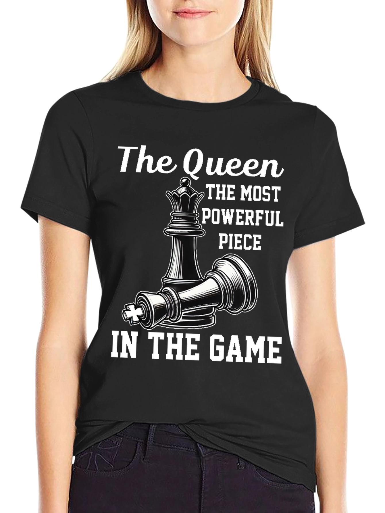 Chess Queen Powerful Piece Graphic Tee
