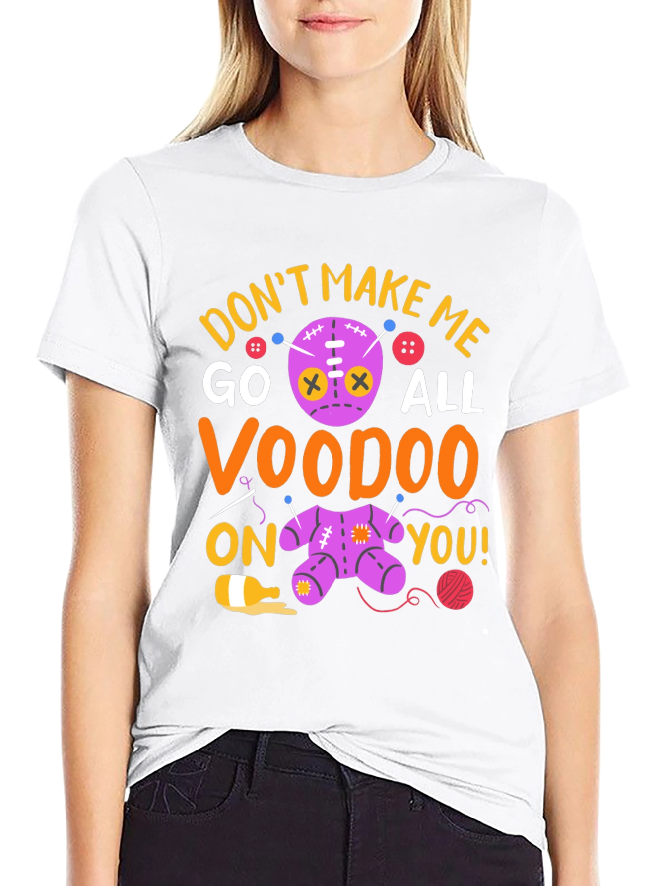Voodoo Doll Graphic T-Shirt - Dont Make Me!