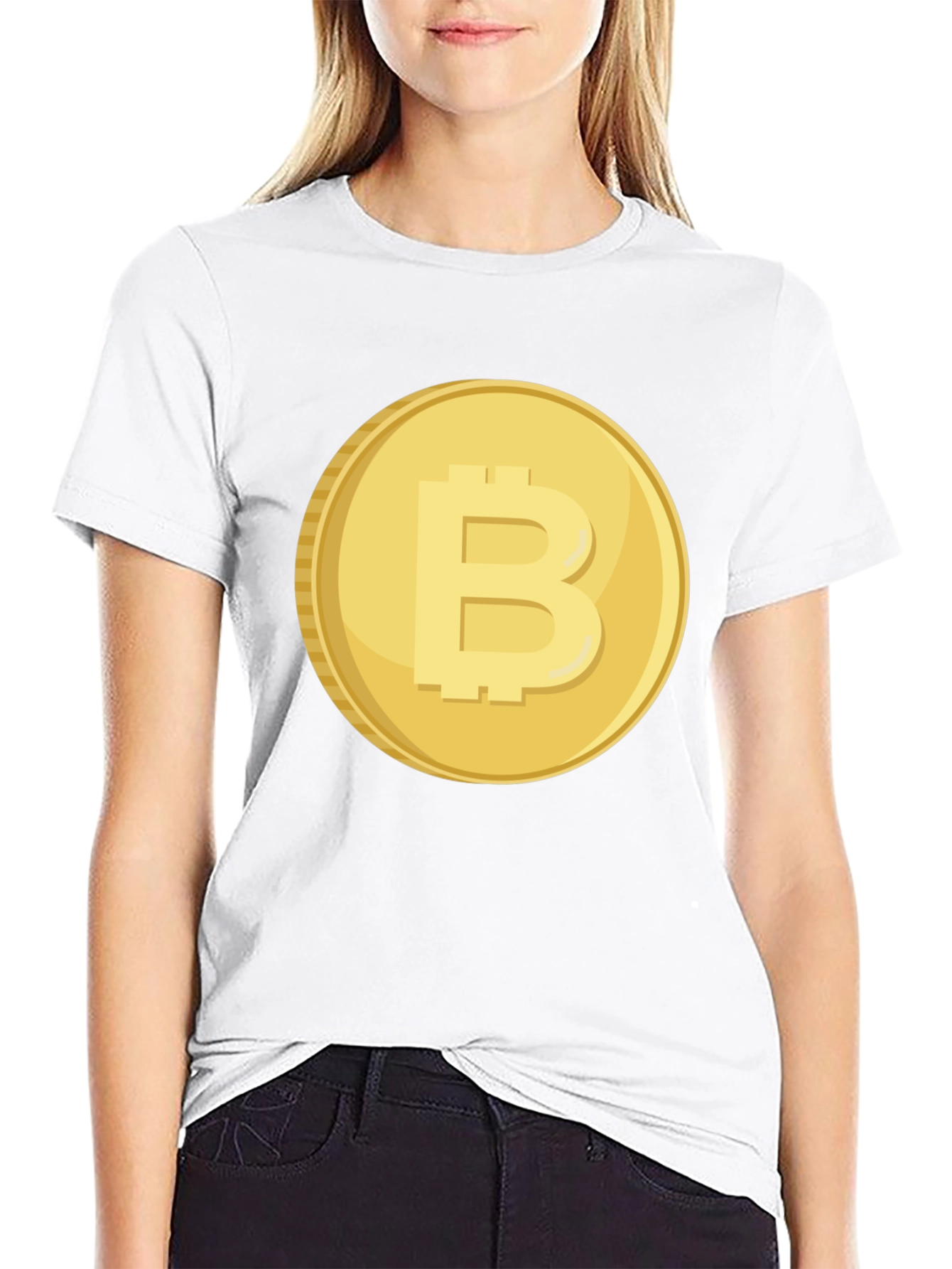 Bitcoin Cryptocurrency Black T-Shirt