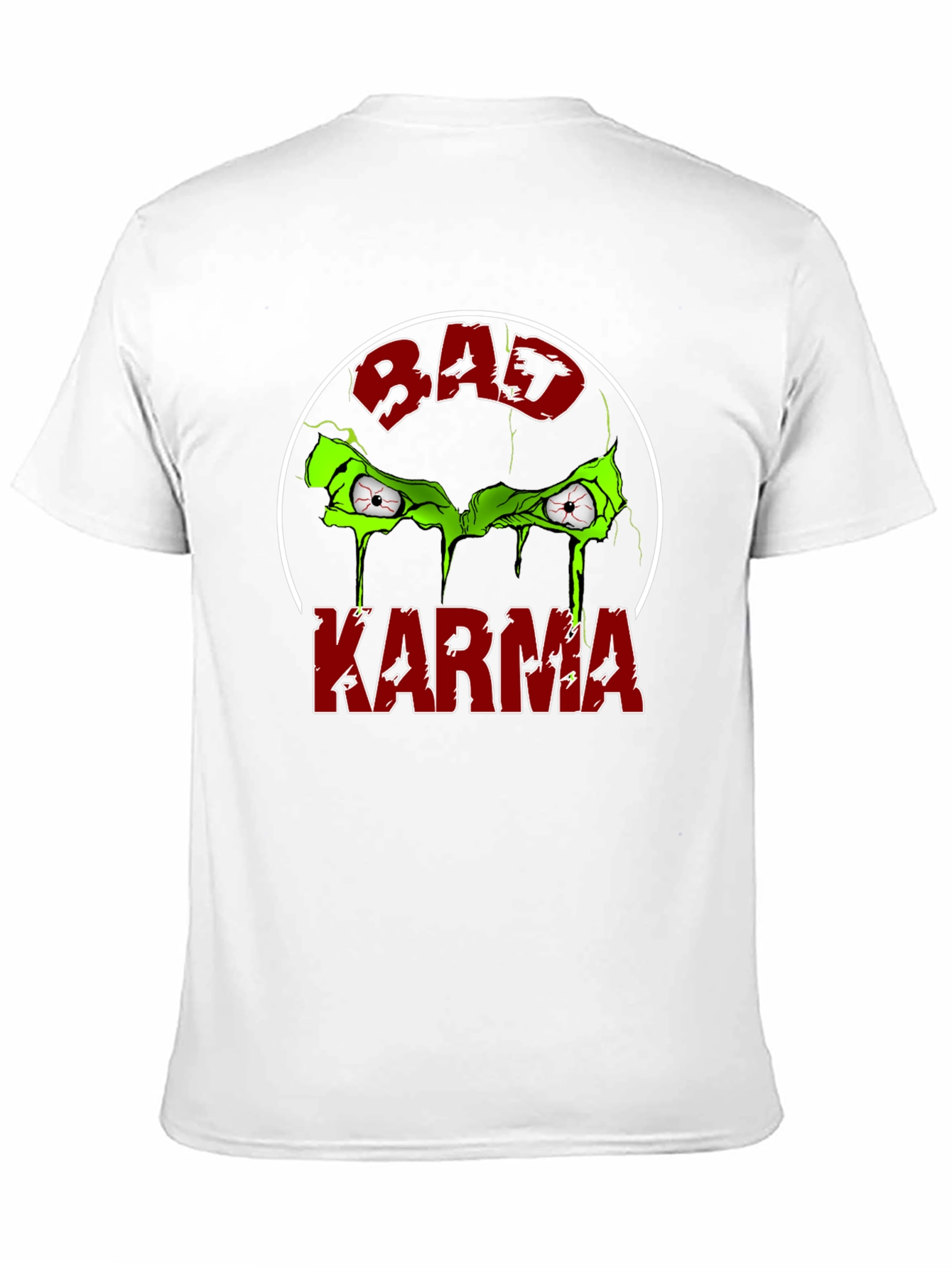 Bad Karma Graphic Tee - Round Design T-Shirt