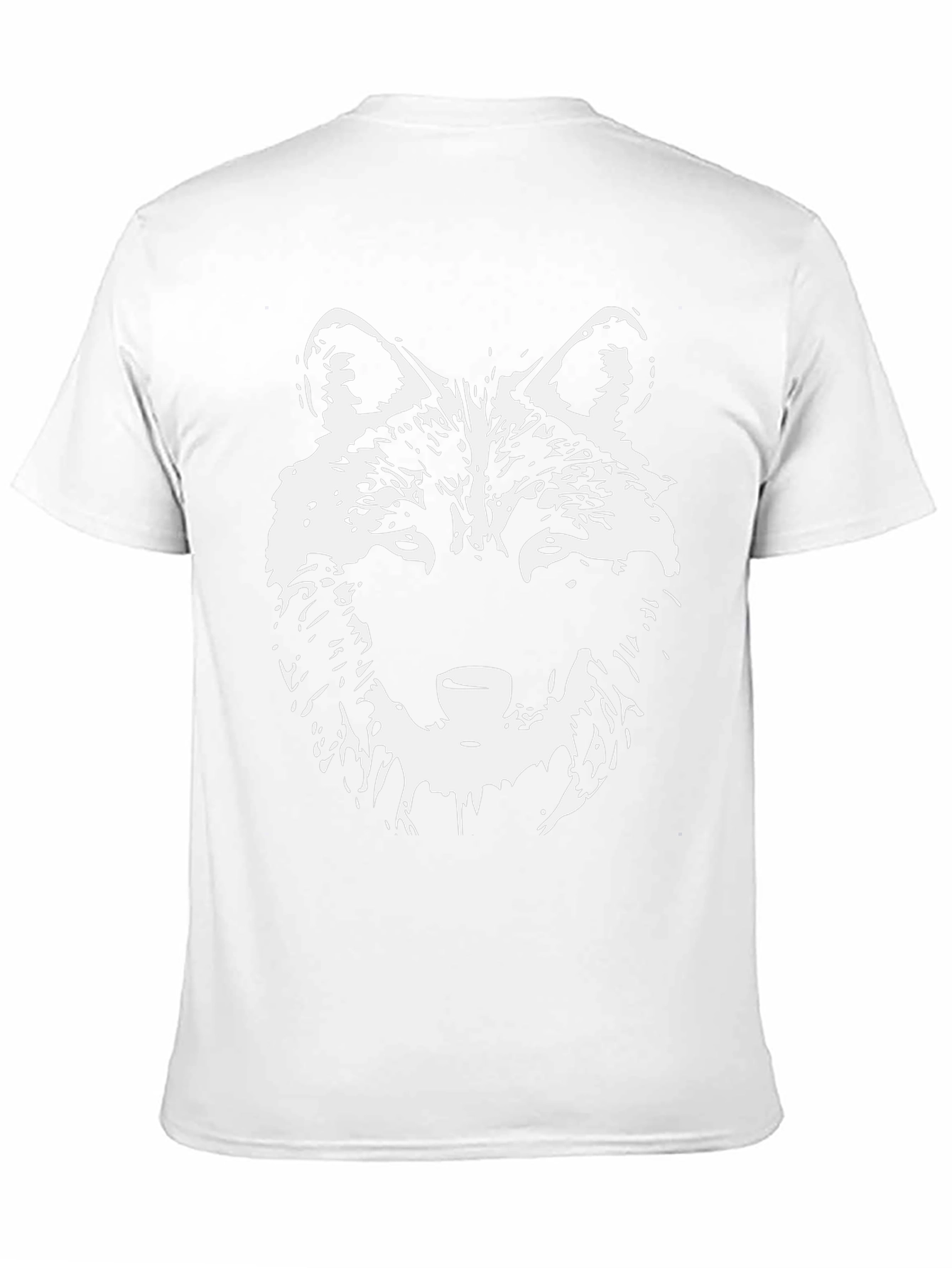 Wolf Graphic Tee - Black Crew Neck T-Shirt
