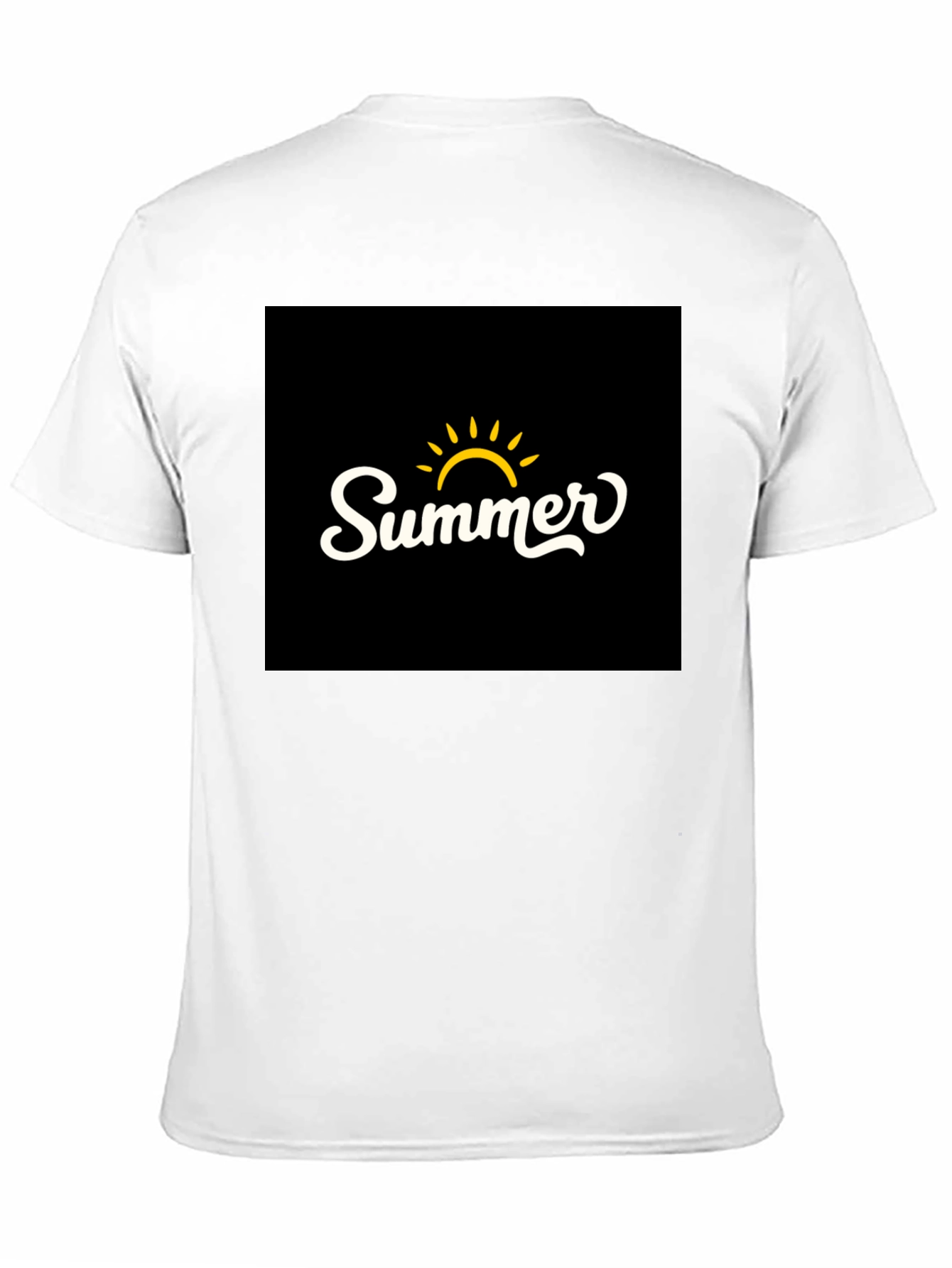 Summer Graphic Black T-Shirt