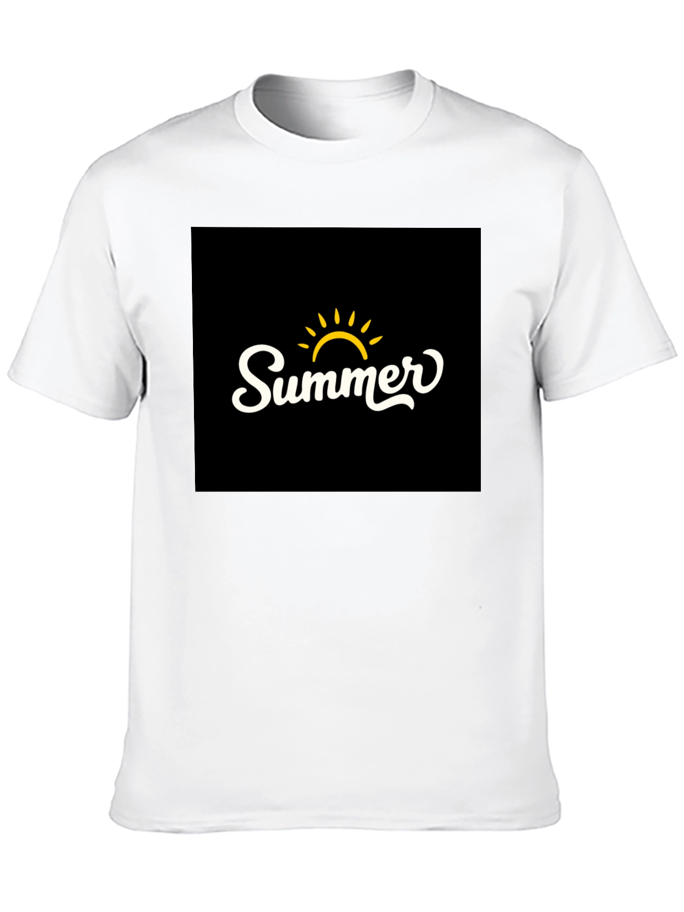 Summer Graphic Black T-Shirt