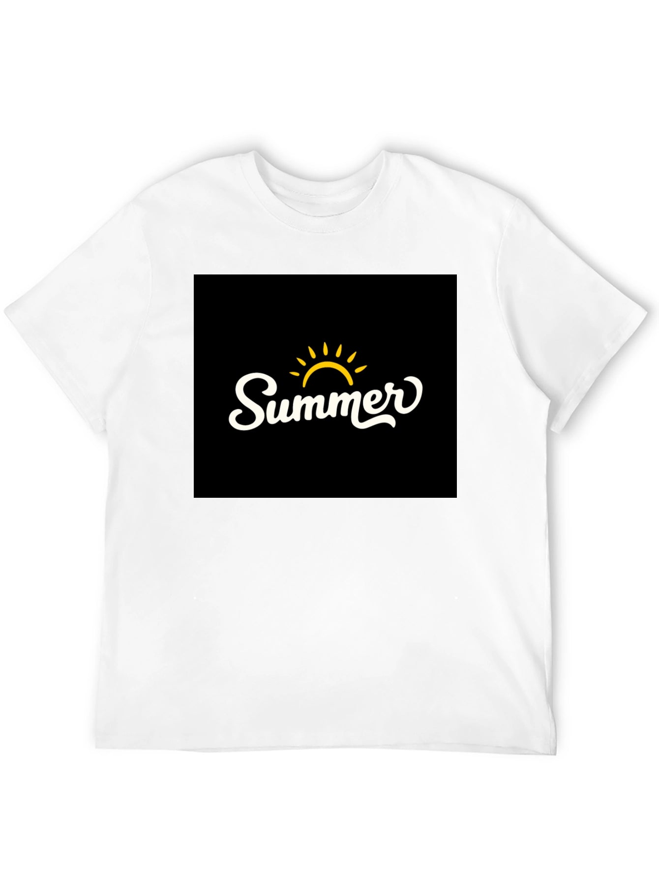 Summer Graphic Black T-Shirt