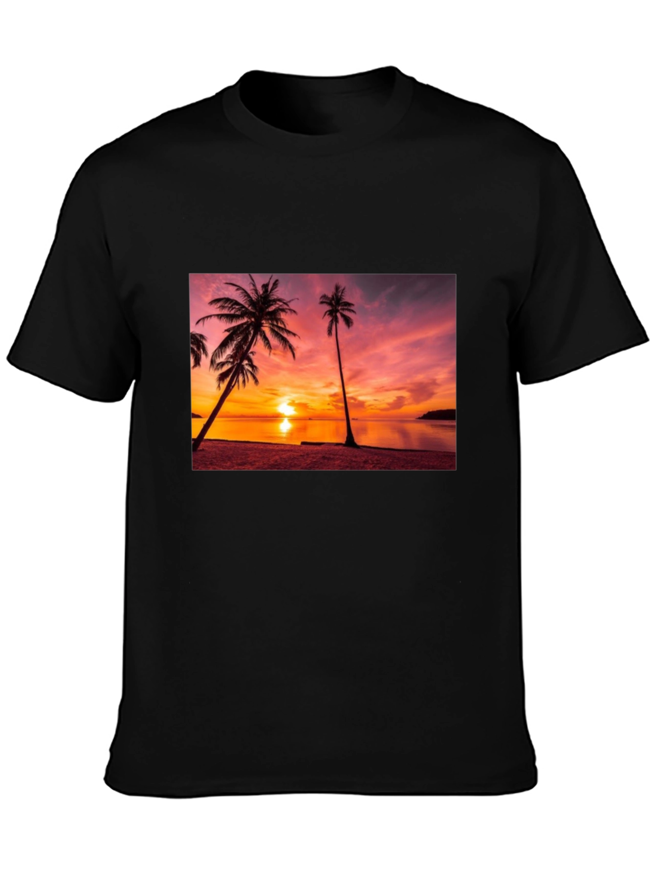 Sunset Beach Graphic Tee - Tropical Vibes