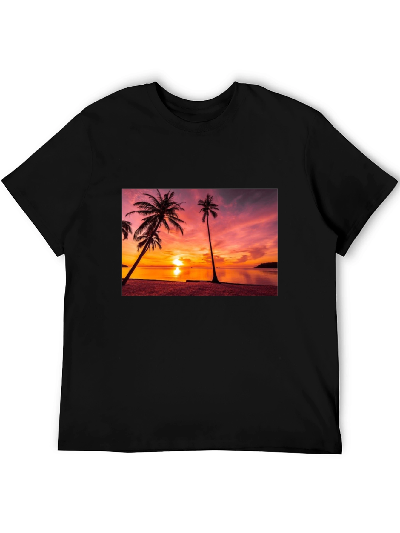 Sunset Beach Graphic Tee - Tropical Vibes