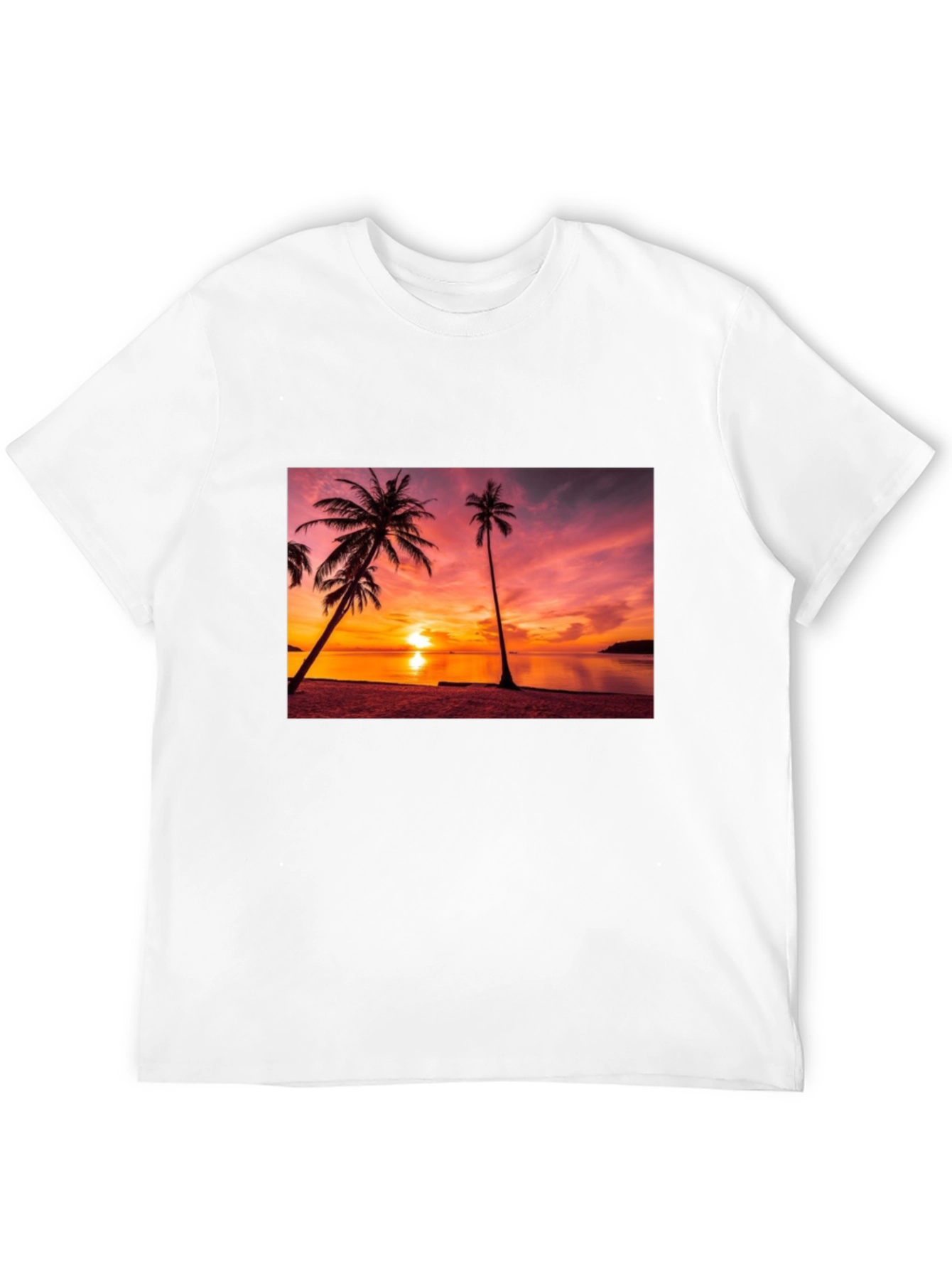 Sunset Beach Graphic Tee - Tropical Vibes