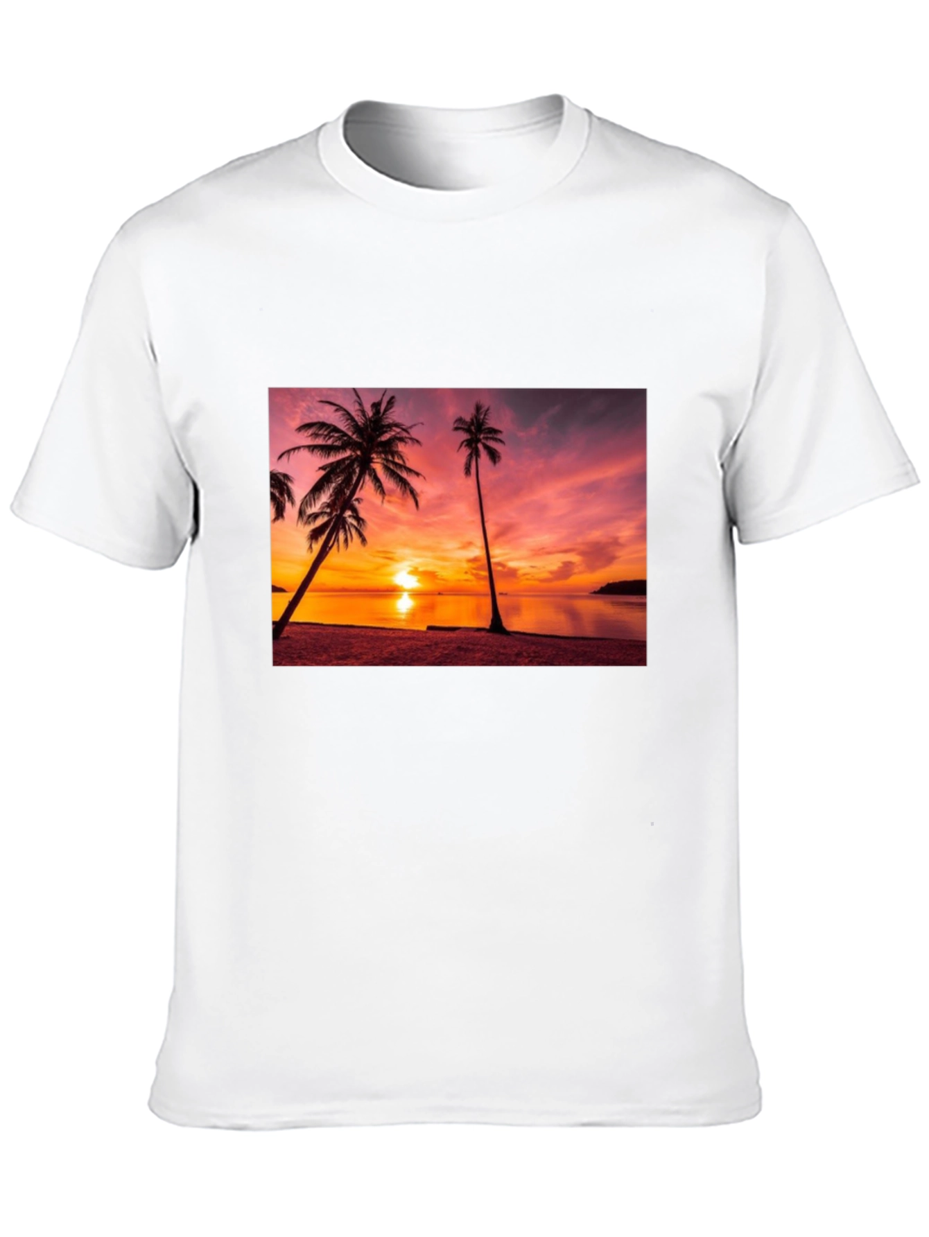 Sunset Beach Graphic Tee - Tropical Vibes