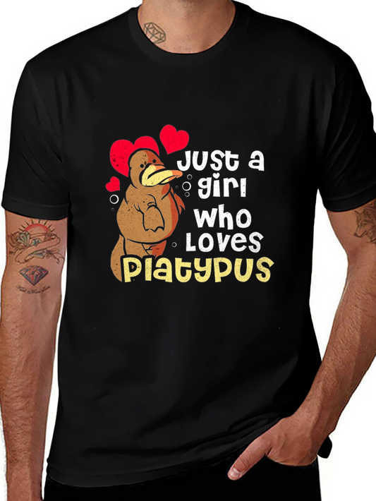 Just a Girl Who Loves Platypus Graphic Tee