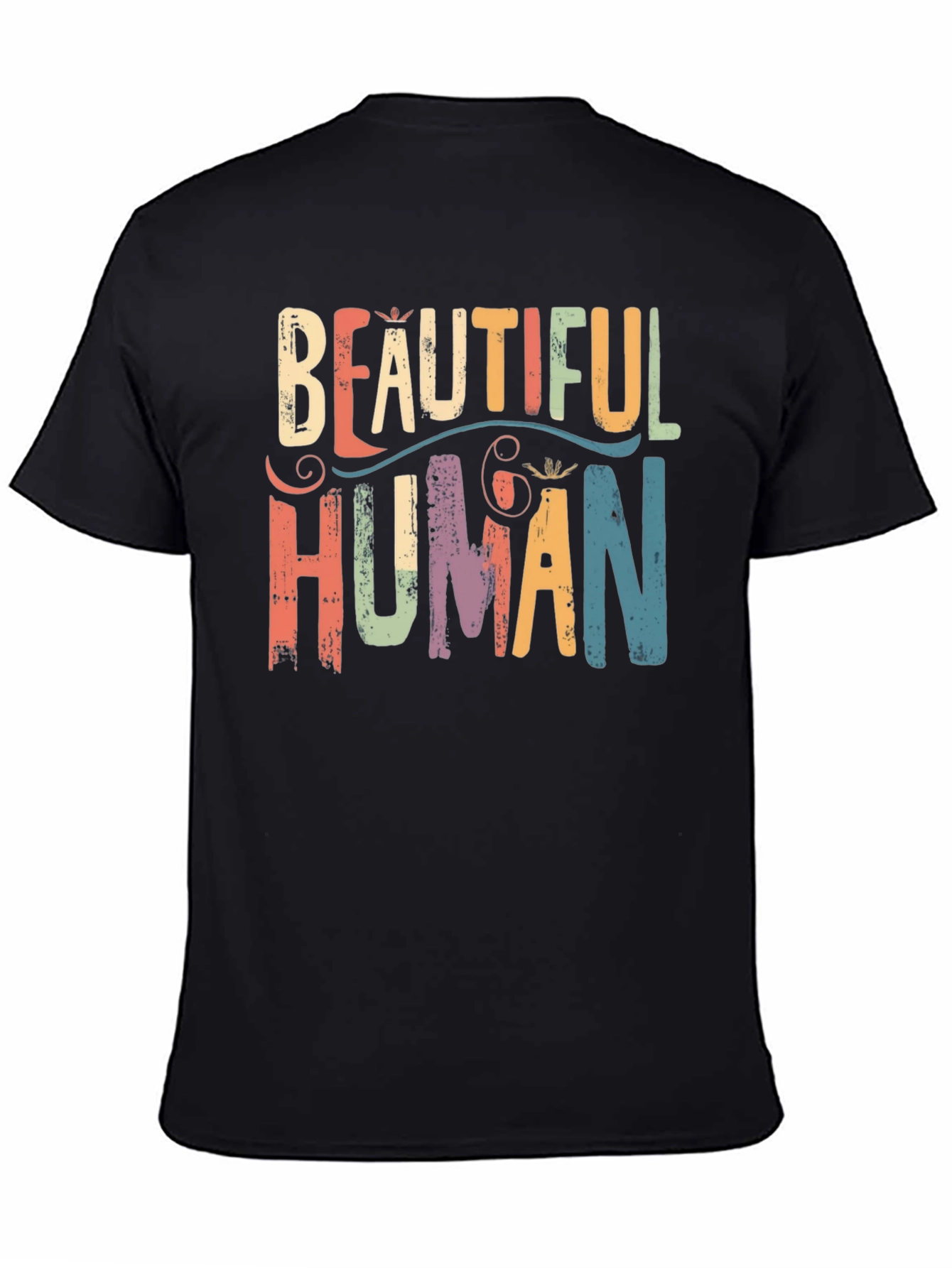 Beautiful Human Graphic Tee - Positive Message T-Shirt