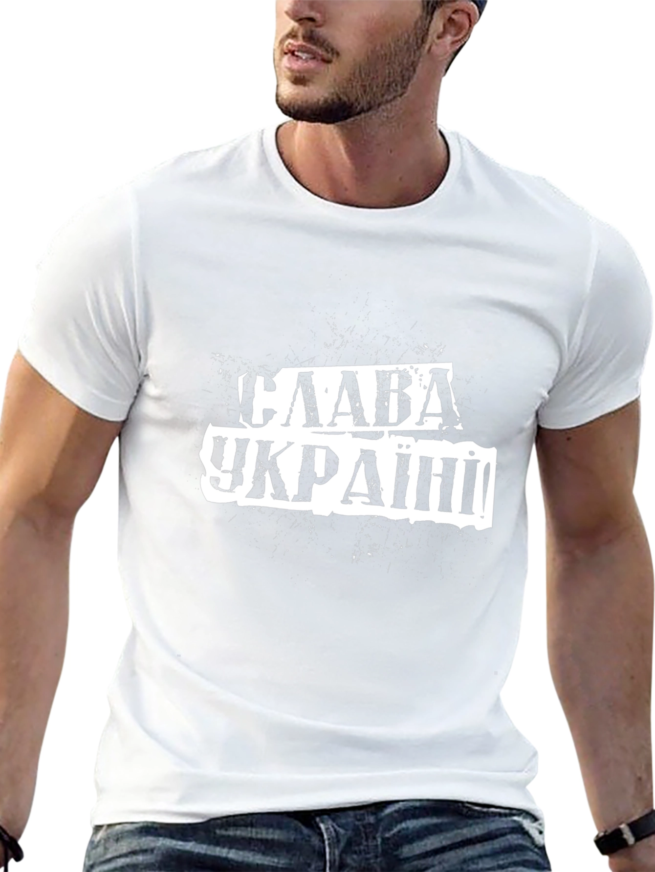 Slava Ukraini Black T-Shirt Ukraine Glory Graphic Tee