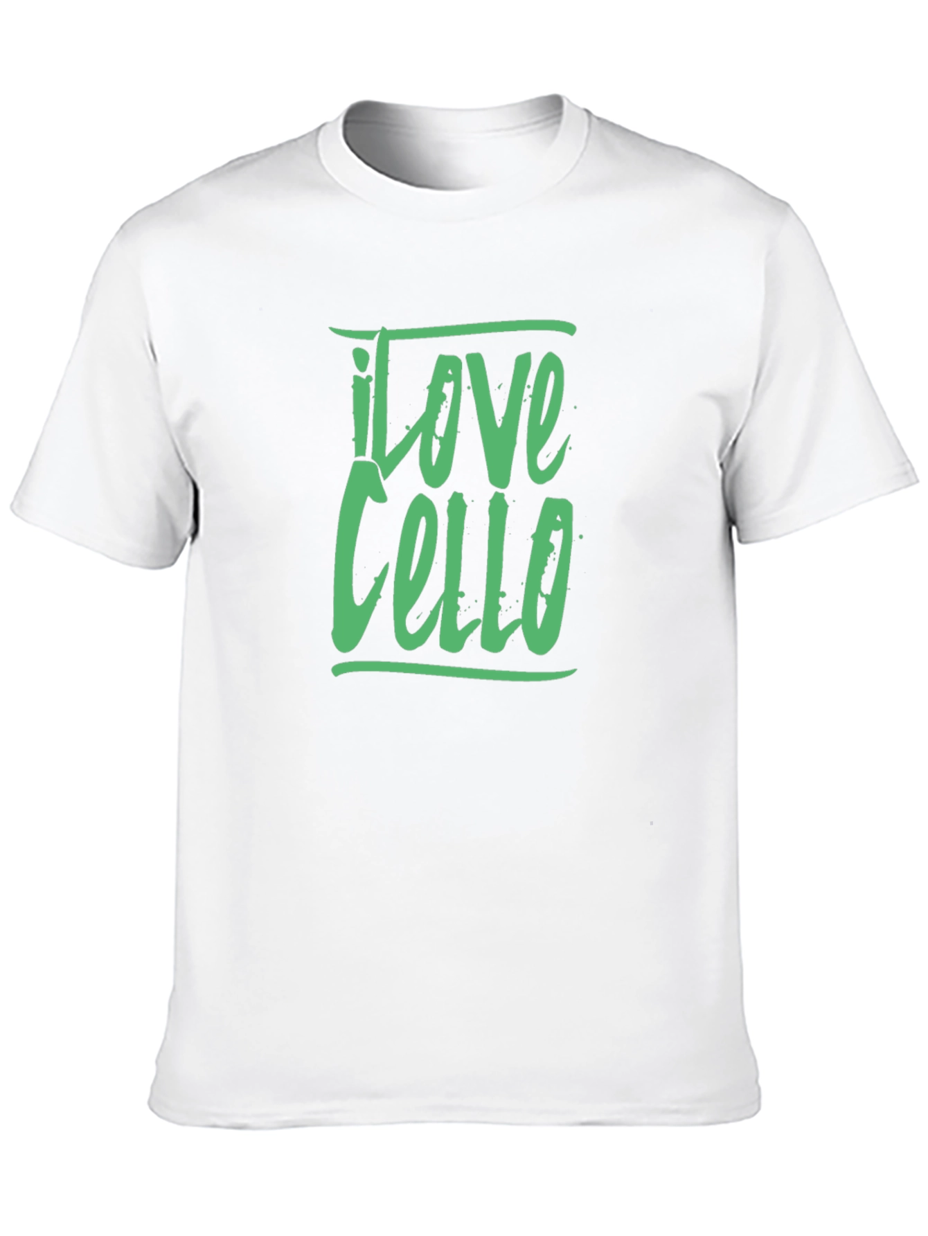 I Love Cello Graphic Tee - Black Cotton T-Shirt