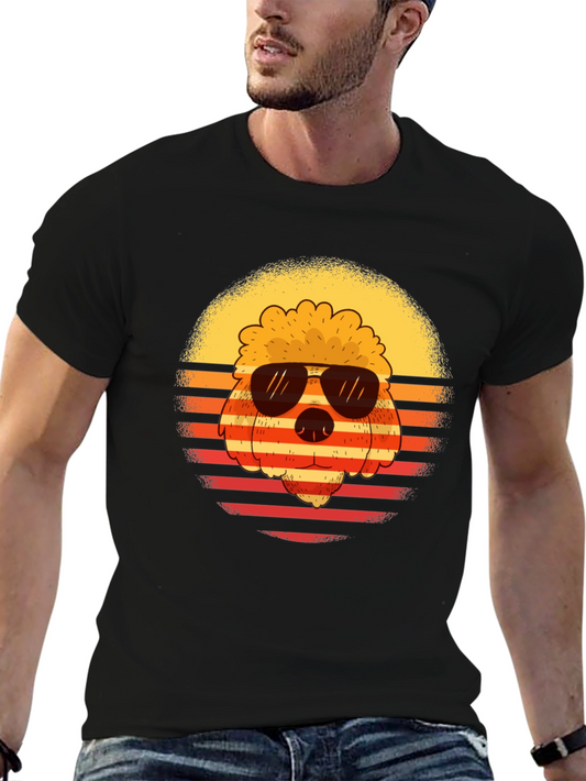 Cool Dog Graphic T-Shirt - Retro Style