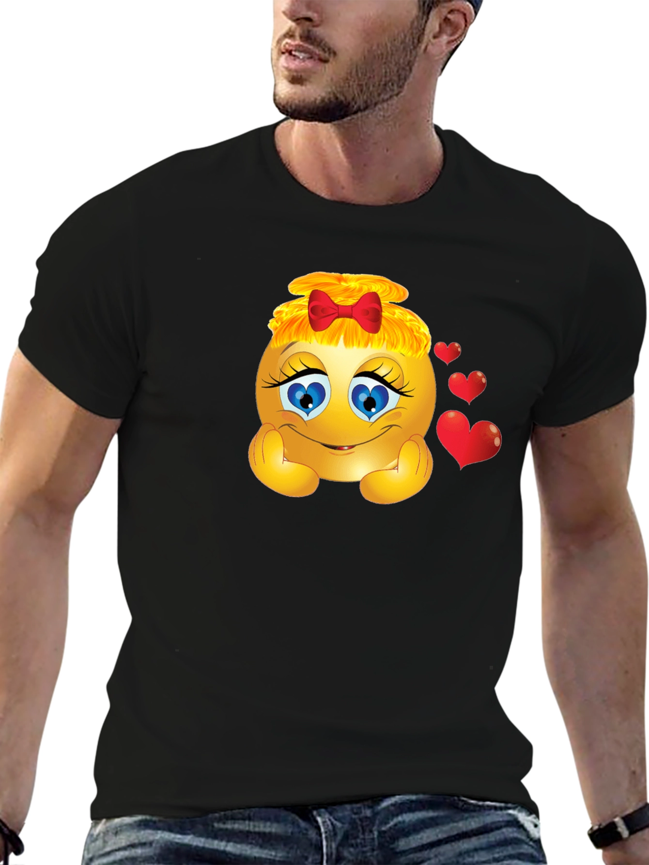Emoji Girl Graphic T-Shirt - Express Your Emotions