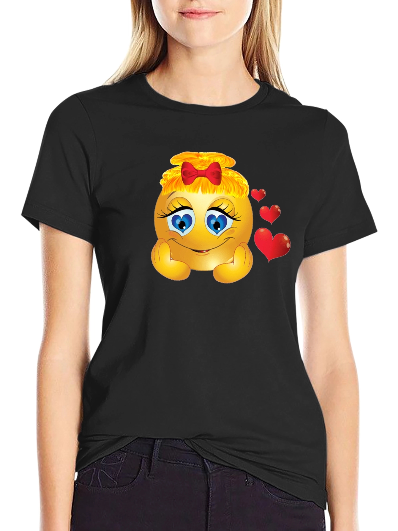 Emoji Girl Graphic T-Shirt - Express Your Emotions