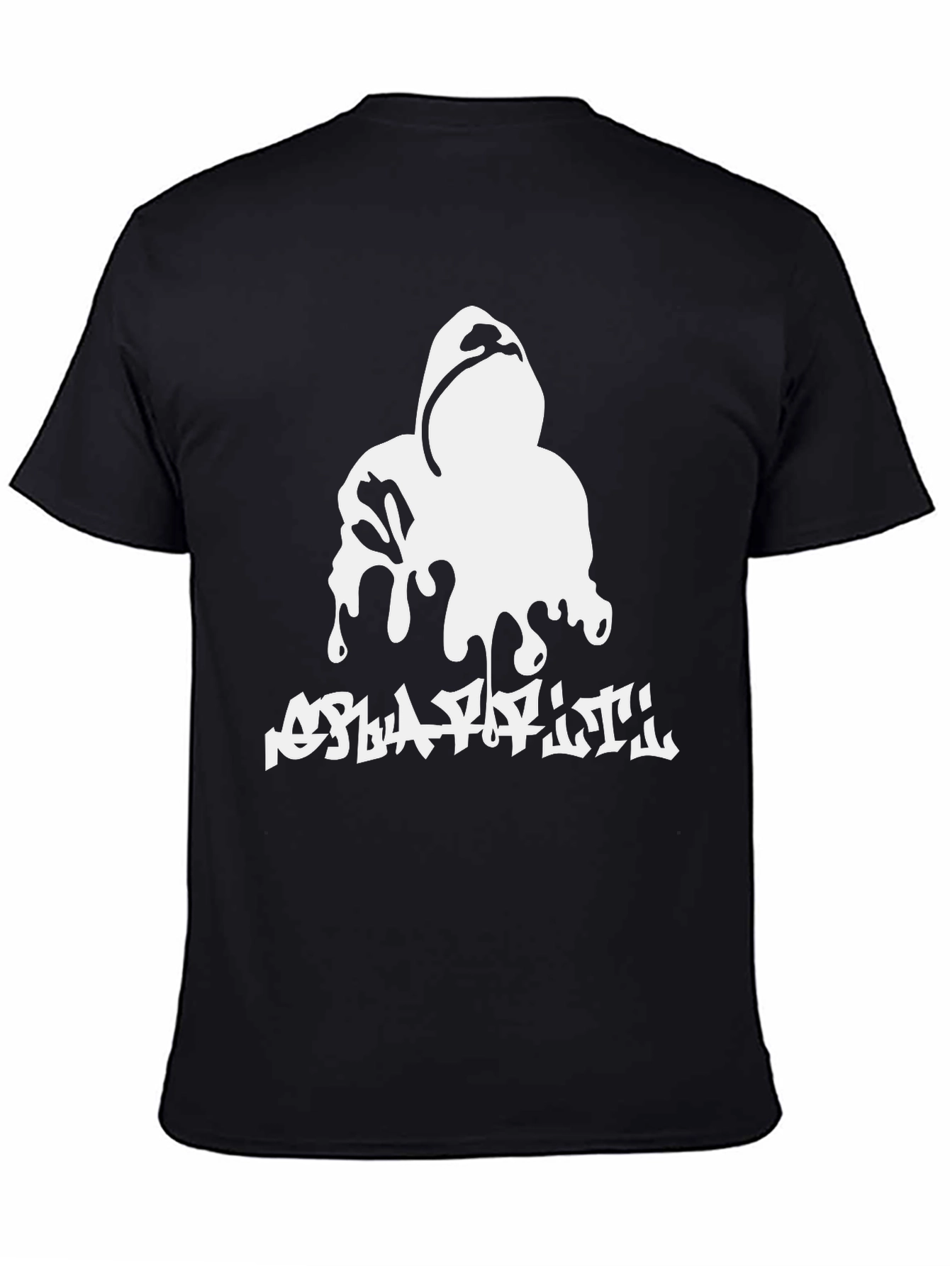 Black Graphic Tee - Splatter Artist Design