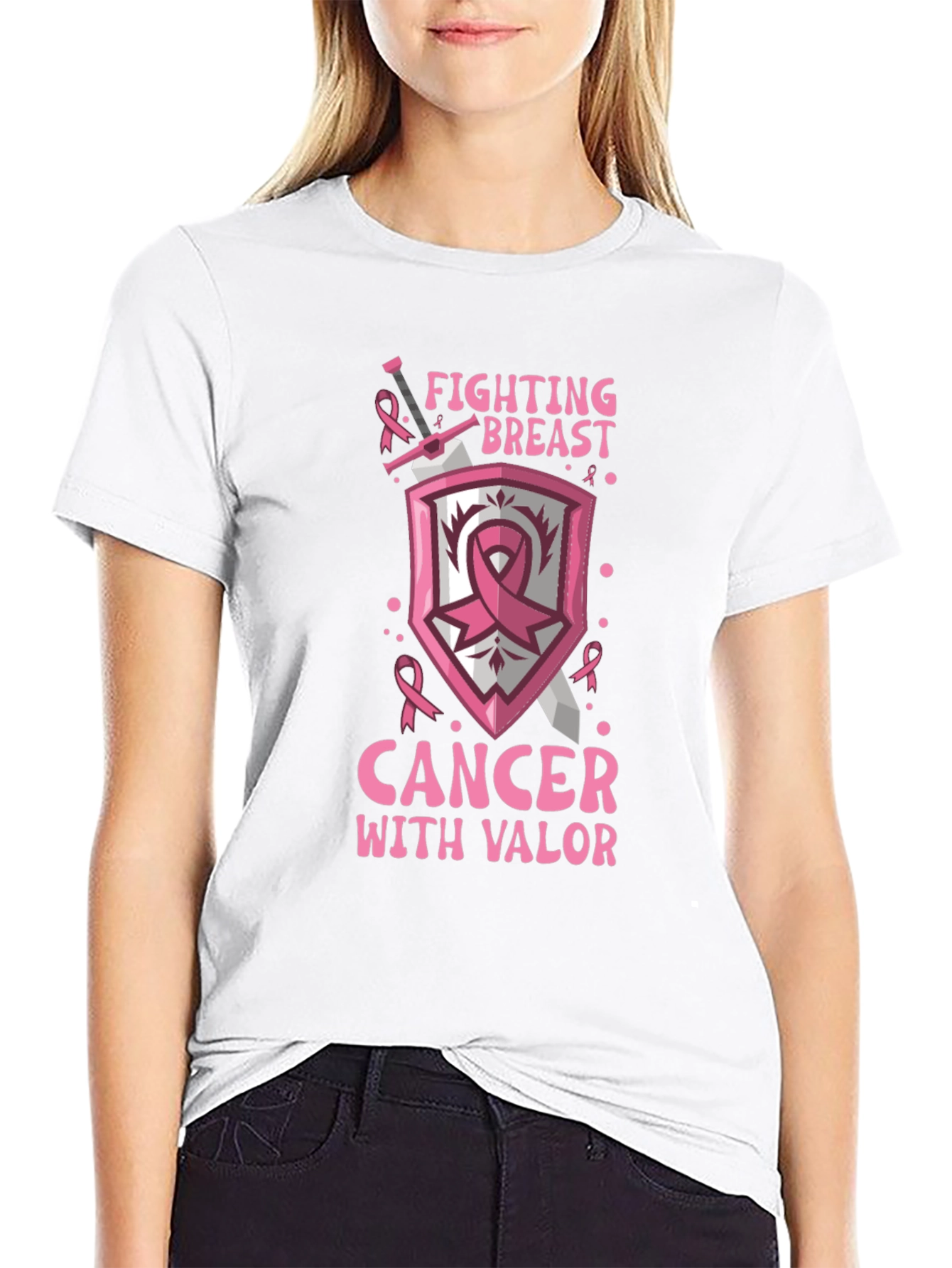 Breast Cancer Awareness Graphic T-Shirt