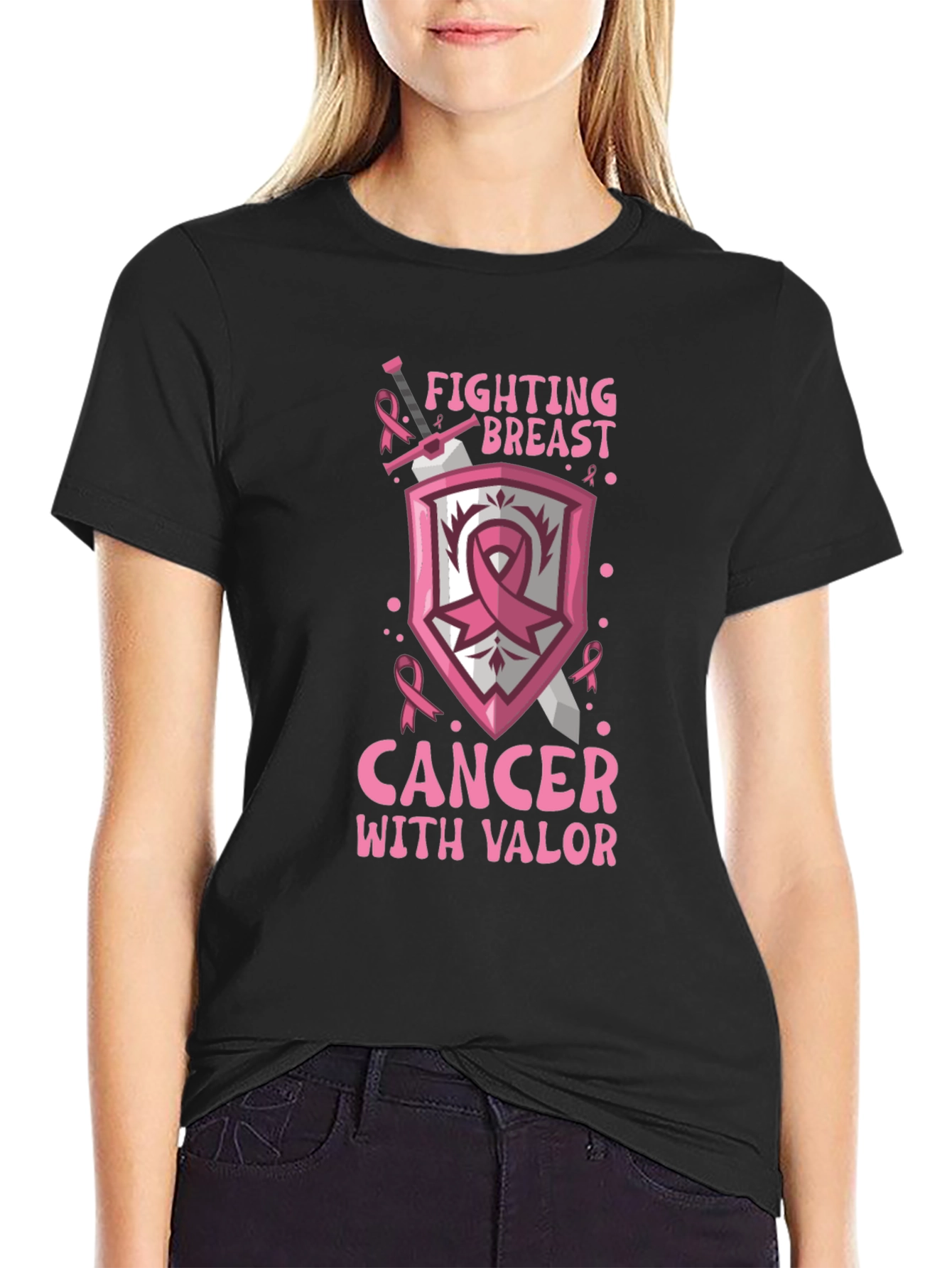 Breast Cancer Awareness Graphic T-Shirt