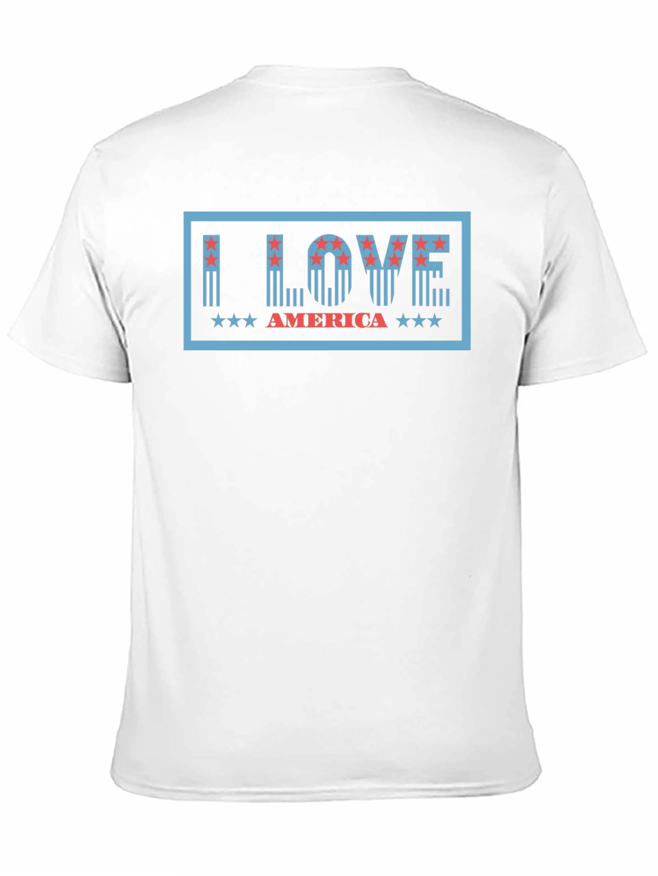 I Love America Graphic Tee - Patriotic Design