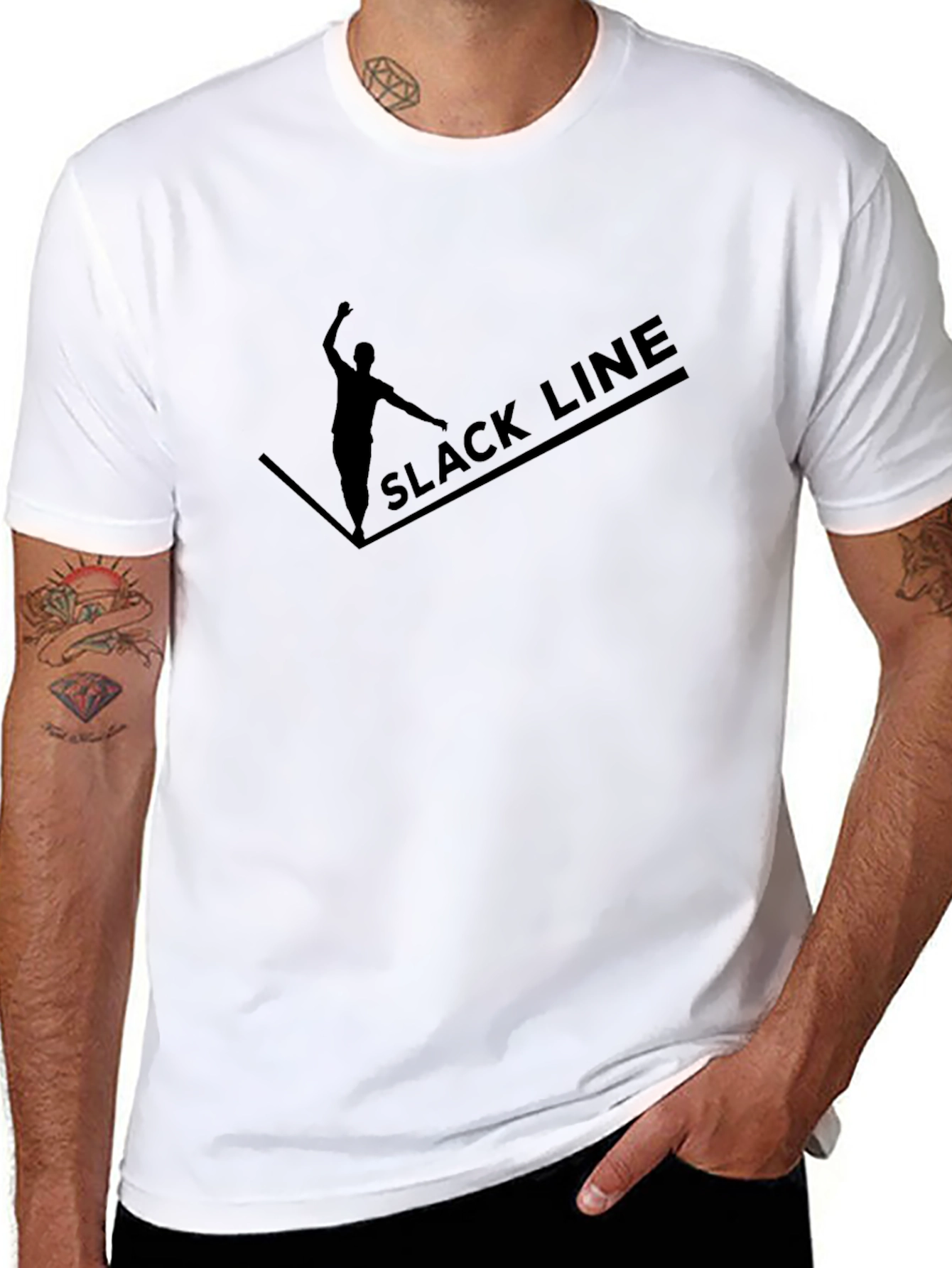 Slackline Black T-Shirt