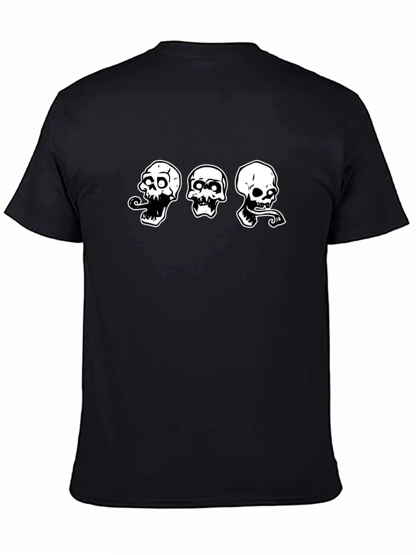 Skull Graphic T-Shirt - Mens Black Tee