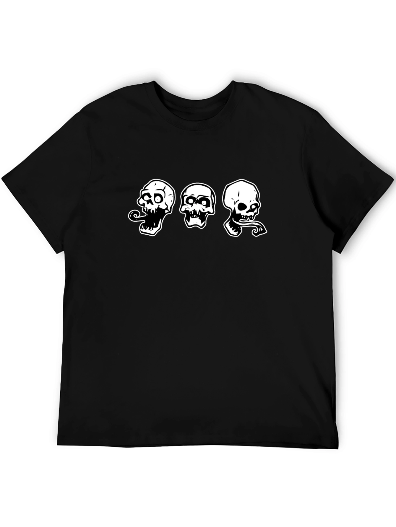Skull Graphic T-Shirt - Mens Black Tee