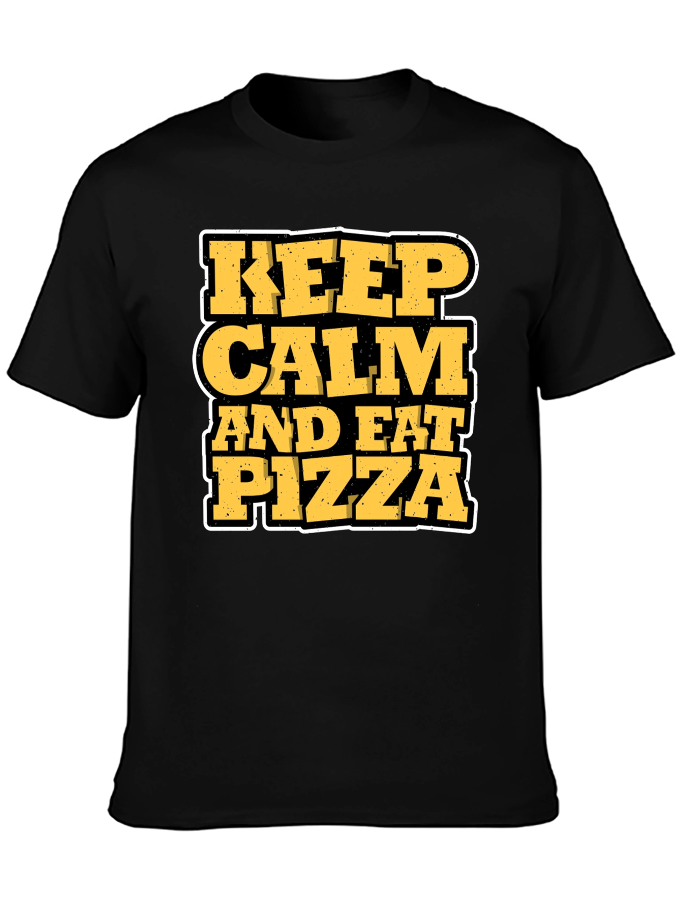 Keep Calm and Eat Pizza Graphic T-Shirt
