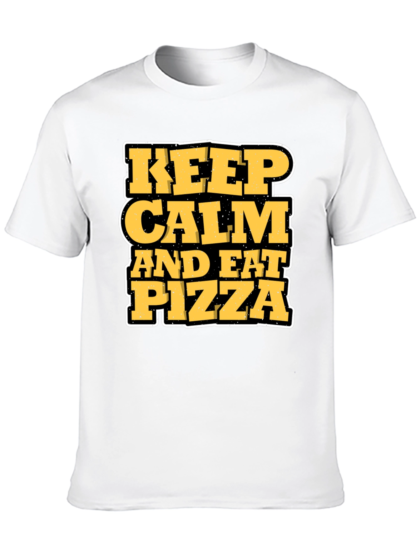 Keep Calm and Eat Pizza Graphic T-Shirt