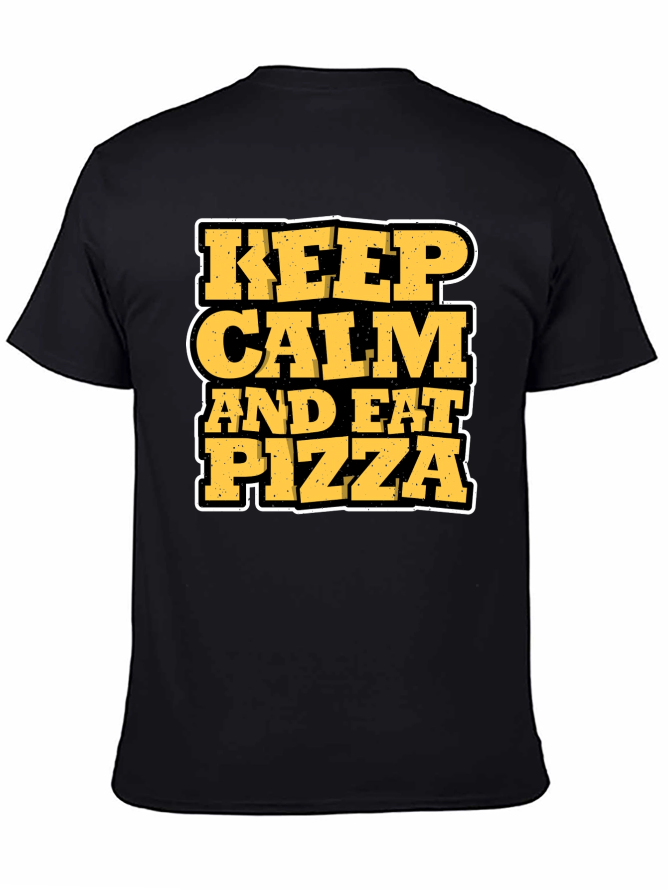 Keep Calm and Eat Pizza Graphic T-Shirt