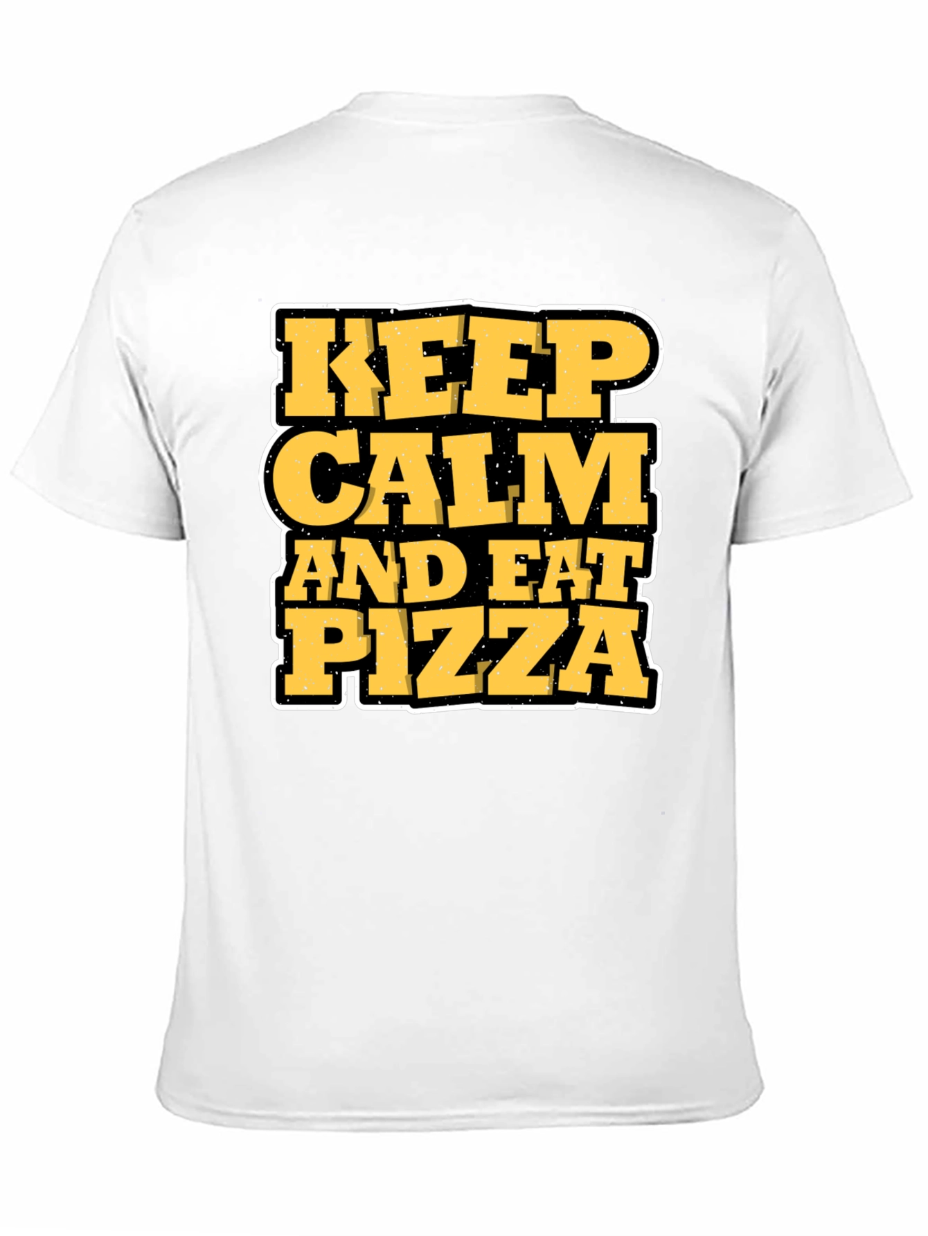 Keep Calm and Eat Pizza Graphic T-Shirt