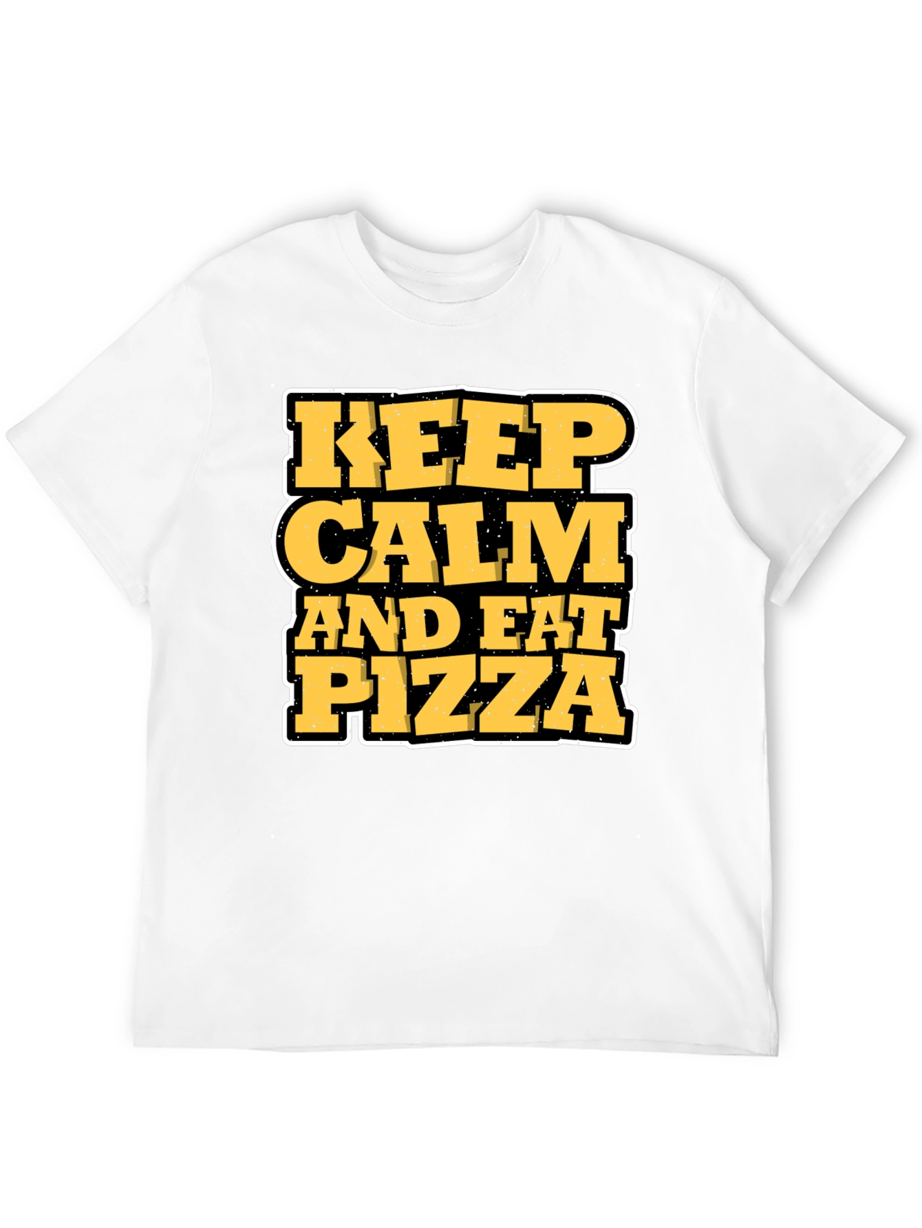 Keep Calm and Eat Pizza Graphic T-Shirt